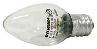 Sylvania 78563 LED Lamp, Decorative, C7 Lamp, 11 W Equivalent, E12 Lamp Base, Clear, White Light, 6500 K Color Temp