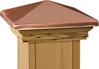 Maine Ornamental 72227 Post Cap, 6 in L, 6 in W, Cedar