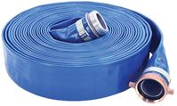 Abbott Rubber 1148-2000-50NPSH Discharge Hose, 2 in ID, 50 ft L, Male x Female, PVC, Blue