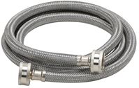 Fluidmaster 9WM60 Washing Machine Discharge Hose, 3/4 in ID, 60 in L, Female, Stainless Steel