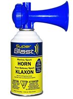 Max-Pro Super Blast Series SB8-018-016 Air Horn, 65 ft Coverage Area, Blue, Pack of 6