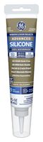 GE Advanced Silicone 2 2810435 Window & Door Sealant, Clear, 24 hr Curing, 2.8 fl-oz Squeeze Tube, Pack of 12