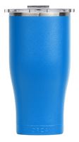 Orca Chaser Series ORCCHA27AZ/CL Tumbler, 27 oz, Tail Flip Top Lid, Azure Blue/Clear