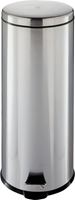 Simple Spaces LYP30F3-3L Trash Can, 7.93 gal Capacity, Plastic/Stainless Steel/Steel, Silver, Flat Lid Closure, Pack of 2