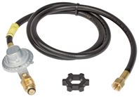 Mr. Heater F273071 Hose and Regulator Assembly, 3/8 in Connection, 5 ft L Hose, Brass