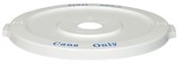 Continental Commercial Huskee 3201-1 Receptacle Lid, 32 gal, Plastic, White, For: #3200-1 Recycle Container