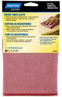 Norton 07660706038 Cleaning Cloth, 16 in L, 16 in W, Microfiber, Red