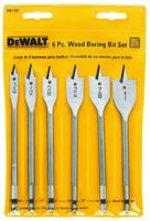 DeWALT DW1587 Spade Bit Set, Heavy-Duty, 6-Piece, Carbon Steel