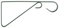 Landscapers Select GB0363L Hanging Plant Bracket, 9-5/8 L, Steel, Forest green, Wall Mount Mounting