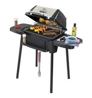 Broil King Porta-Chef 950654 Gas Grill, 14000 Btu/hr BTU, Liquid Propane, 1 -Burner, Stainless Steel Body, Black