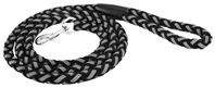 RuffinIt 80132-1 Reflective Safety Leash, 6 ft L, 5/8 in W, Nylon, Black, L