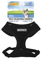 RuffinIt 41462 Fully Adjustable Harness, 10 to 12-1/2 in x 13 to 18 in, Mesh Fabric, Assorted, Pack of 4