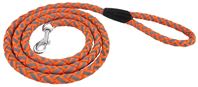 RuffinIt 80137 Reflective Safety Leash, 6 ft L, 5/8 in W, Nylon, Orange, L