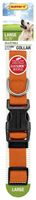 RuffinIt 31643 Adjustable Dog Collar, 18 to 26 in L, 1 in W, Nylon, Orange, Pack of 3