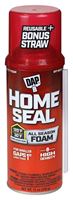 DAP Home Seal 7565000082 Foam Sealant, Off-White, 4 hr Functional Cure, 30 to 120 deg F, 12 oz Aerosol Can