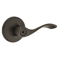 Kwikset 300BL 11PCP Privacy Lever, Turnbutton Lock, Venetian Bronze, Zinc, Residential, Reversible Hand, 3 Grade