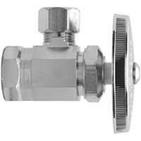 BrassCraft OR37X C1 Stop Valve, 1/2 x 1/2 in Connection, Compression x FIP, 125 psi Pressure, Brass Body