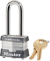 Master Lock 3KALH 0851 Padlock, Keyed Alike Key, Open Shackle, 9/32 in Dia Shackle, 2 in H Shackle, Steel Shackle, Pack of 6