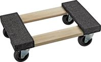 ProSource FD-1812 Furniture Dolly, 800 lbs, 18 in W Platform, 12 in D Platform, Hardwood Platform