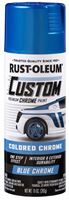 Rust-Oleum 340457 Premium Custom Paint, Chrome, Blue, 10 oz, Aerosol Can