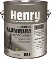 Henry HE555042 Roof Coating, Aluminum, 3.41 L Can, Liquid, Pack of 4