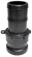 BANJO 300E Cam Lever Coupling, 3 in, Male Adapter x Hose Shank, Polypropylene