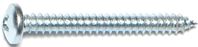 Midwest Fastener 03244 Screw, #8 Thread, Coarse Thread, Pan Head, Phillips Drive, Self-Tapping, Sharp Point, Steel, Zinc, 100/PK