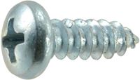 Midwest Fastener 03238 Screw, #8 Thread, Coarse Thread, Pan Head, Phillips Drive, Self-Tapping, Sharp Point, Steel, Zinc, 100/PK