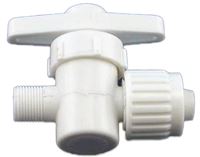 Flair-It 16892 Stop Valve, 1/2 x 3/8 in Connection, PEX x Male Compression, Plastic Body