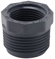 Lasco 839131BC Reducing Bushing, 1 x 3/4 in, MIP x Female, PVC, SCH 80 Schedule