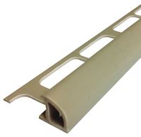 M-D 31393 Bullnose Tile Edge, 8 ft L, 1-3/8 in W, PVC, Beige