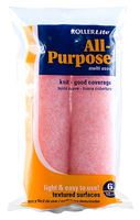 RollerLite All Purpose 6AP050D Mini Roller Cover, 1/2 in Thick Nap, 6 in L, Polyester Cover, Pink