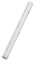 Charlotte Pipe PVC 07400 0200 Cut Pipe, 4 in, 2 ft L, SCH 40 Schedule, PVC, White