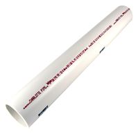 Charlotte Pipe PVC 07300 0200 Cut Pipe, 3 in, 2 ft L, SCH 40 Schedule, PVC, White