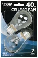 Feit Electric BP40A15/CL/CF Incandescent Lamp, 40 W, A15 Lamp, Medium E26 Lamp Base, 2700 K Color Temp, Pack of 6