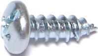 Midwest Fastener 03175 Screw, #8 Thread, Coarse Thread, Pan Head, Phillips, Slotted Drive, Diamond Point, Steel, Zinc, 100/PK