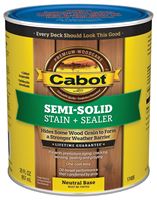 Cabot 17400 Series 140.0017406.005 Deck and Siding Stain, Neutral Base, Liquid