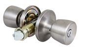 ProSource Mobile Home Entry Knob, Brass, Stainless Steel, Pack of 3