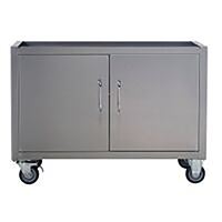 Bull 45550 Gas Grill Cart Bottom, 48-5/8 in OAL, 56-1/2 in OAW, 25 in OAH, Stainless Steel