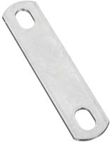 National Hardware 2191BC Series N222-331 U-Bolt Plate, 4.88 in L, 1.02 in W, 0.44 in Bolt Hole, Steel, Zinc, Pack of 10