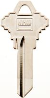 Hy-Ko 21250SC1 Key Blank, Brass, Nickel, For: Schlage SC1 Keyways, Pack of 50