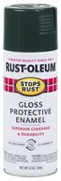 Rust-Oleum 7733830 Rust Preventative Spray Paint, Gloss, Dark Hunter Green, 12 oz, Can