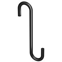 National Hardware Modern Series N275-514 Small S-Hook, 4-3/4 in H, Steel, Black