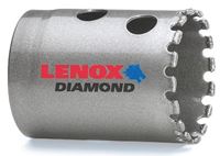Lenox Diamond 1211824DGHS Hole Saw, 1-1/2 in Dia, 1-5/8 in D Cutting