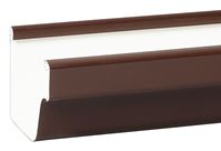 Amerimax M1573 Roofing Gutter, 10 ft L, 5 in W, Vinyl, Brown, Pack of 8