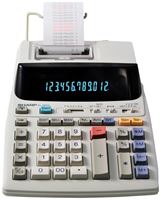 Sharp EL-1801V Printing Calculator, 12 Display, Fluorescent Display, Off-White