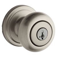 Kwikset Signature Series 740H15SMT6AL/RCS Keyed Entry Knob, Steel, Satin Nickel