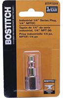 Bostitch BTFP72319 Hose Plug, 1/4 in, FNPT, Steel, Plated, Pack of 4