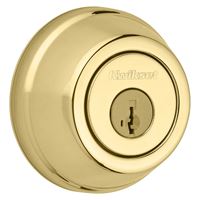 Kwikset 785SMTRCAL/RCS Deadbolt, 2 Grade, Keyed Alike Key, Steel, Polished Brass, 2-3/8 x 2-3/4 in Backset