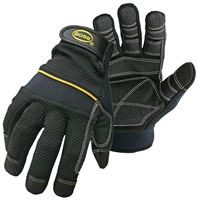 Boss 5202X Utility Gloves, XL, Wing Thumb, Wrist Strap Cuff, PVC/Synthetic Leather